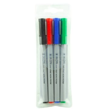 OHP Pens Non-Permanent (Fine) Wallet 4 Assorted