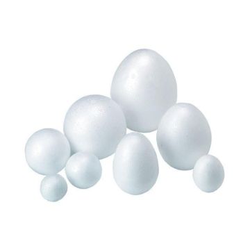 Polystyrene Egg Shapes 50mm - Pack of 10