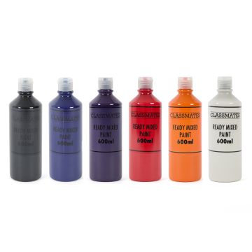 Classmates Ready Mixed Paint-1L-Pk 6-Halloween