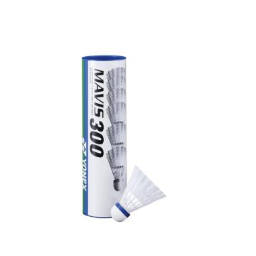 Yonex Mavis 300 Shuttlecocks - White - Fast - Tube of 6