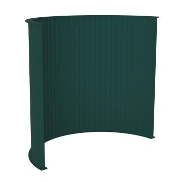 Koala Acoustic Sound Absorbing Floor Standing Partition Screens-Curve-Forest Green