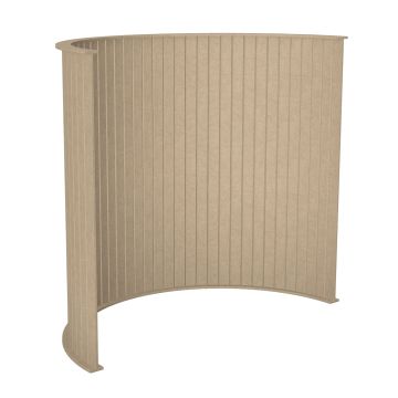 Koala Acoustic Sound Absorbing Floor Standing Partition Screens-Curve-Natural