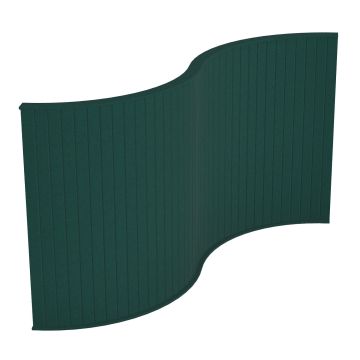 Koala Acoustic Sound Absorbing Floor Standing Screens-Wave-Forest Green