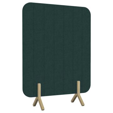 Koala Sound Absorbing Floor Standing Partition Screen-Straight-Forest Green