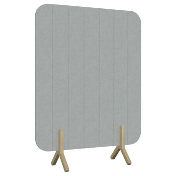 Koala Sound Absorbing Floor Standing Partition Screen-Straight -Grey