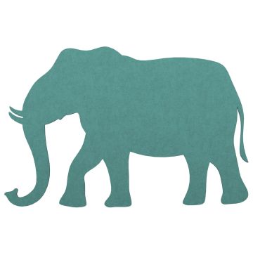 Koala Acoustic Playful Sound Absorbing Notice Display Boards-Elephant-Turquoise