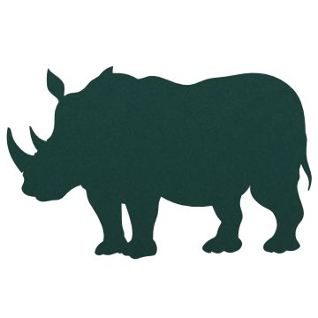 Koala Acoustic Playful Sound Absorbing Notice Display Boards-Rhino-Forest Green