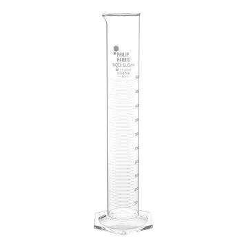 Philip Harris Glass Measuring Cylinder 500ml - Pack of 2