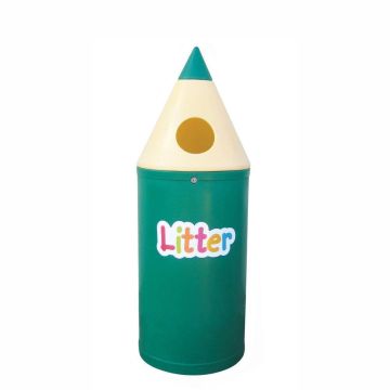 Pencil Bin With 'Litter' Letters Micro: 42L Capacity