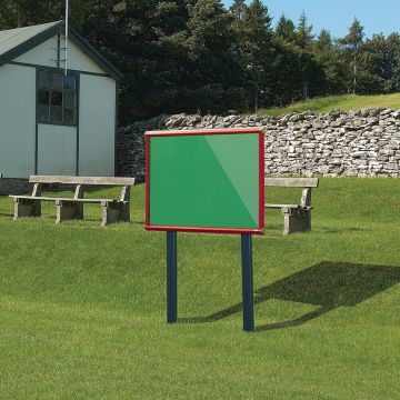 Shield Sunken Post M.ted Ext S.case 1050 x 1012mm - Red Frame/Quince