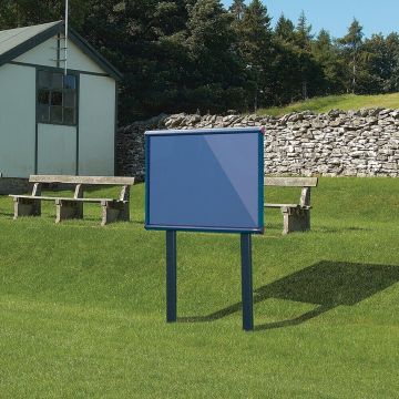 Shield Sunken Post M.ted Ext S.case 1050 x 1182mm - Blue Frame/Blueberry