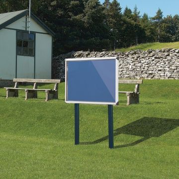 Shield Sunken Post M.ted Ext S.case 1050 x 752mm - Aluminium Frame/Blueberry