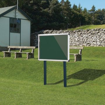 Shield Sunken Post M.ted Ext S.case 1050 x 752mm - Aluminium Frame/Bottle Green