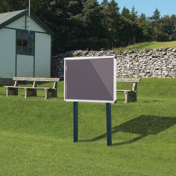 Shield Sunken Post M.ted Ext S.case 1050 x 752mm - Aluminium Frame/Gunmetal
