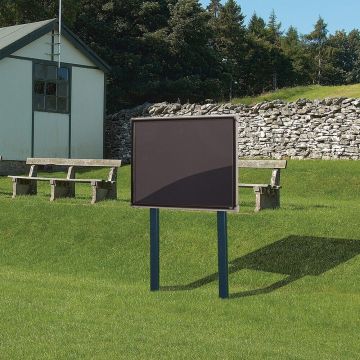 Shield Sunken Post M.ted Ext S.case 1050 x 752mm - Black Frame/Black