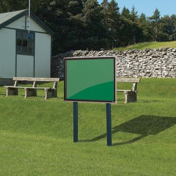 Shield Sunken Post M.ted Ext S.case 1050 x 752mm - Black Frame/Emerald Green