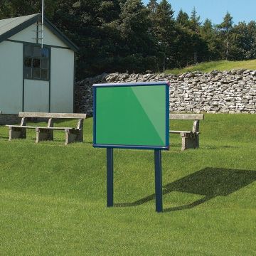 Shield Sunken Post M.ted Ext S.case 1050 x 752mm - Blue Frame/Quince