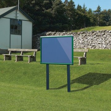 Shield Sunken Post M.ted Ext S.case 1050 x 752mm - Green Frame/Blueberry