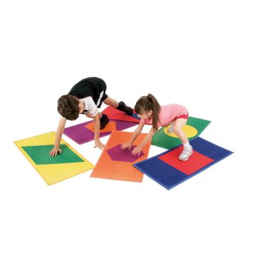 Niels Larsen Colour and Shape Mat Set- Assorted - Pack of 6