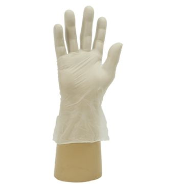 Polyco Large Clear Powder Free Vinyl Disposable Gloves-Pk 100