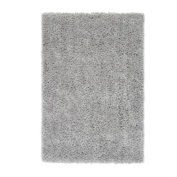 Portland Stain Resistant Shaggy Rug -Grey-Medium