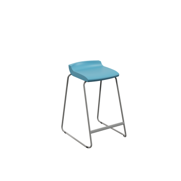 Postura+ One Piece Stool - Aqua Blue - 610mm