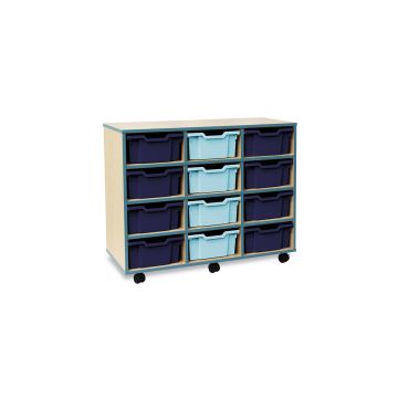 Jewel 12 Deep Unit with Trays - Blue