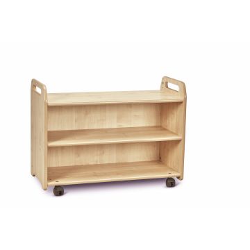 Millhouse Mobile Shelf Unit with Display and Mirror Back