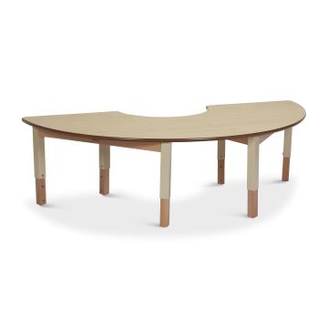 Millhouse Semi Circle Height Adjustable Table W163 x D56cm