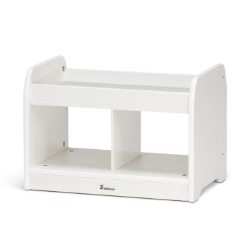 Millhouse White Compact Low Mirror Storage