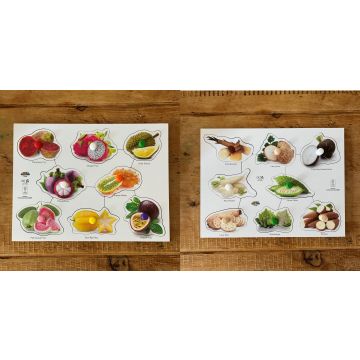 Just Jigsaws Exotic Fruit and Vegetable Puzzle offer- Pk 2