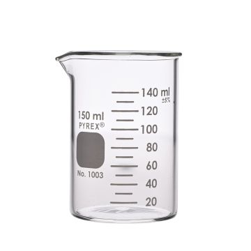 Pyrex HDuty Glass Beaker SquatForm - 150ml - Pack of 12