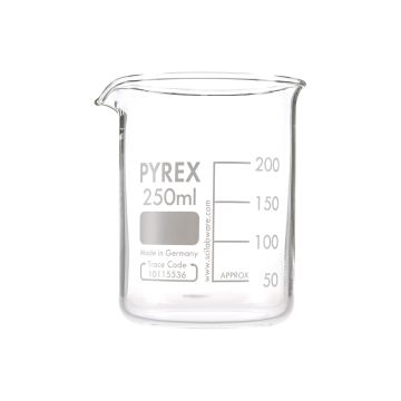 Pyrex Glass Beaker Squat Form - 250ml - Pack of 10
