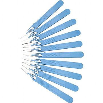 Disposable Sterile Stainless Steel Surgical Scalpels-Size 11-Pk 10