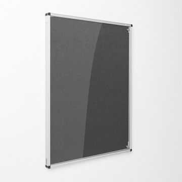 Resist-a-Flame Tamperproof Noticeboard 900 x 1200mm - Charcoal