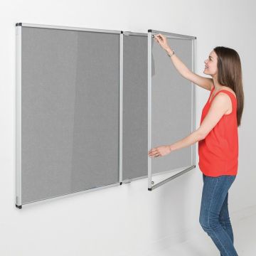 Resist-a-Flame Tamperproof Noticeboard 1200 x 1800mm - Grey