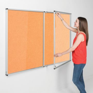 Resist-a-Flame Tamperproof Noticeboard 1200 x 1800mm - Orange