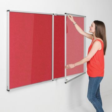 Resist-a-Flame Tamperproof Noticeboard 1200 x 2400mm - Red