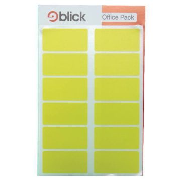 Blick Coloured Labels 25 x 50mm Yellow - Pack of 320