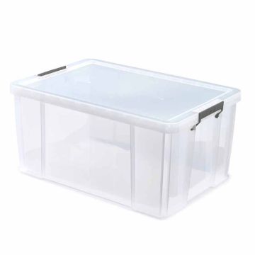 CLEAR BOX 71LITRES WITH LID