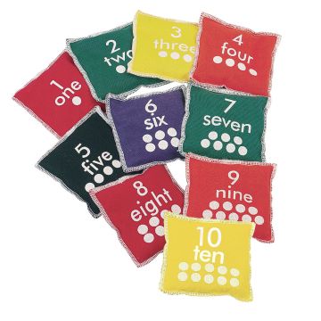 Number Beanbags - 1-10 - Pack of 10