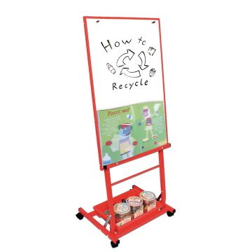 Single Boarded Mobile Easel 'Portrait Style' - Blue