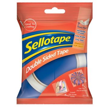 Sellotape Double Sided Tape - 12mm x 33m - 1 Roll