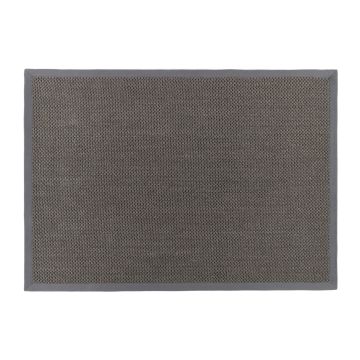 Sisal Border Rugs - Dark Grey