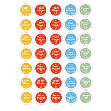 Sports Reward Stickers - Pack of 140
