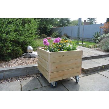 Square Planter on Wheels