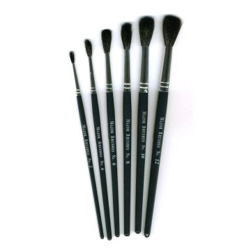 Substitute Squirrel Water Colour Brushes Size 12 - Pack of 10