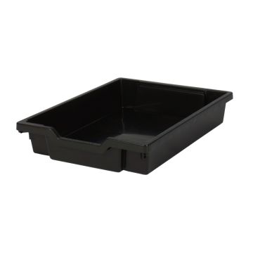 Shallow Storage Tray Black