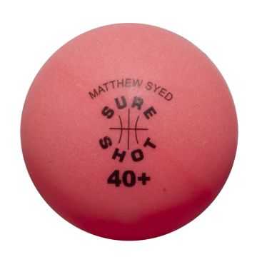 Sure Shot Matthew Syed Table Tennis Balls- Multi- Bag of 72
