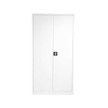TC Steel Double Door Cupboard - White - 1790mm